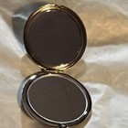 Silver Compact Dual-Sided Makeup Mirror with Jeweled Heart Design, Portable — photo 7