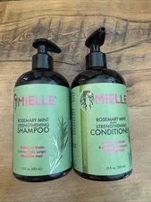 Mielle Organics Rosemary Mint Strengthening Shampoo and Conditioner Set 12oz Ea