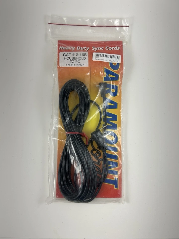 Paramount USA Sync Cord Male Household to Male PC 15 ft Cord 2-15S - Image 2 of 4