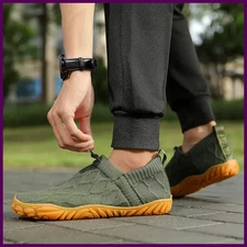 Minimalist Men's Barefoot Shoes Anti Slip Breathable Knitting Walking Shoes for