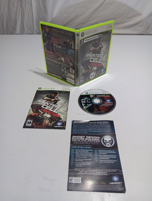 Xbox 360 Tom Clancy's Splinter Cell Conviction CIB Tested And Working 