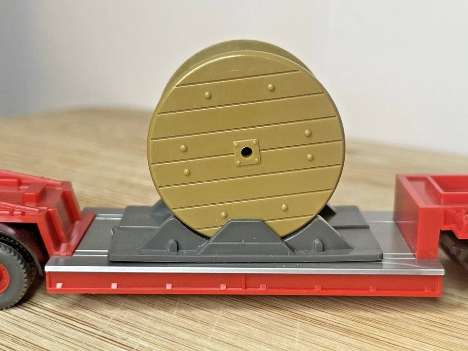 Wiking 503/7 Magirus 235 D semirimorchio a pianale ribassato con avvolgicavo ... - Immagine 4 di 4