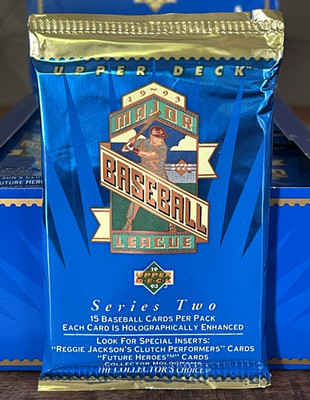 1993 UPPER DECK MLB Baseball   (Series 2) WAX PACK 15 Cards JETER RC?   OVP 