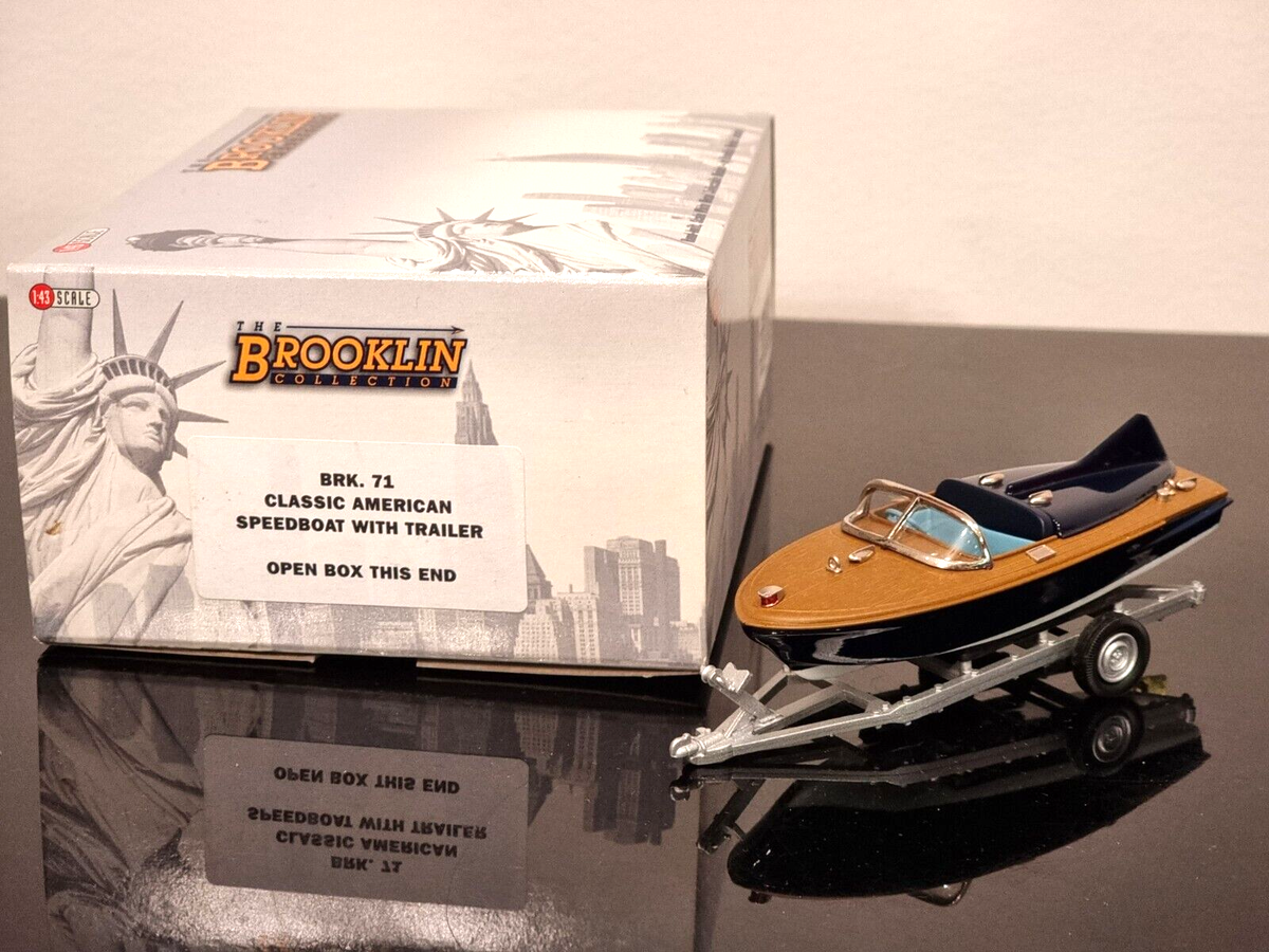 【福袋セール】 Models Brooklin Classic 1/43 Trailer with Speedboat American 船、ボート