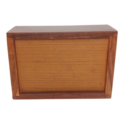 Carved Wood Jewelry Stash Box Secret Hidden Slide Opening Vintage - Picture 5 of 9