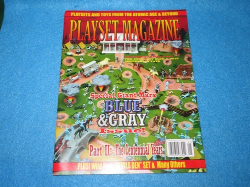 Playset Magazine #38 GIANT BLUE &GRAY Marx playset+ Part II Centennial Years