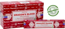 Satya Nag Champa Dragon's Blood Incense Sticks - Box 12 Pack