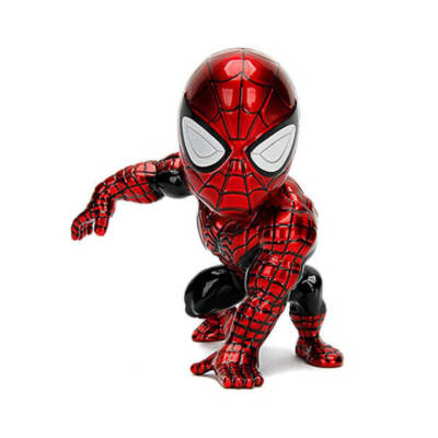 Jada Toys Marvel Spider-Man Red / Black 4'' Metals Diecast Action Toy Figure