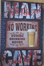 man cave  SIGN MAN CAVE SIGN 