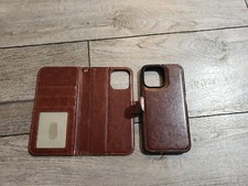 Detachable Wallet Case for iPhone 14 Pro Max, PU Leather, Brown, No Package