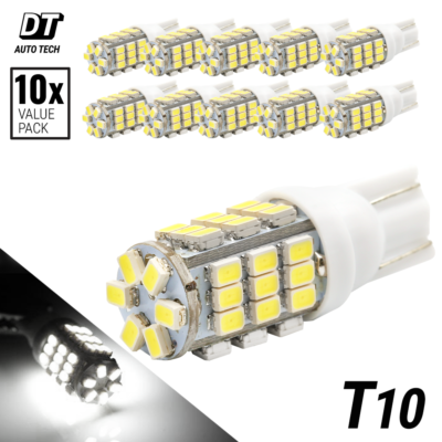 2x 30W T10/168 LED Reverse Light Bulbs – 900 Lumens, 6000K Xenon White, Syneticusa