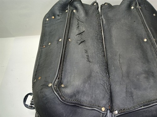 Harley-Davidson 1994 Softail Custom Saddlebags Leather w/ Mounts Damage - Picture 10 of 24