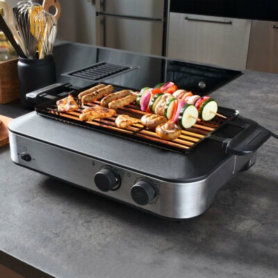 Multi Kebapgrill MK240 BBQ Infrarot Tischgrill für Innen, 1600 Watt, mit Grillsp