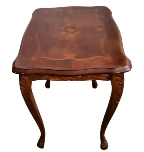 Vintage Italian Style Mahogany Small Side Table Height 47cm - Picture 2 of 13