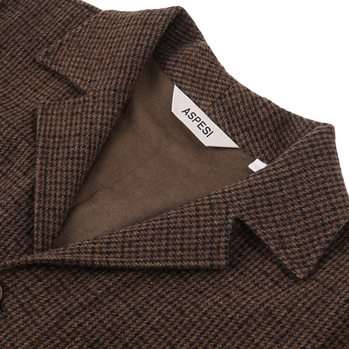 Aspesi F/W 24-25 'Fandango' Houndstooth Check Tweed Wool Aspesi F/W 24-25 'Fandango' Houndstooth Check Tweed Wool