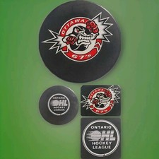 OTTAWA 67'S OHL OFFICIAL 🏒 PUCK VEGUM MFG. MADE IN SLOVAKIA 🇸🇰 VINTAGE 