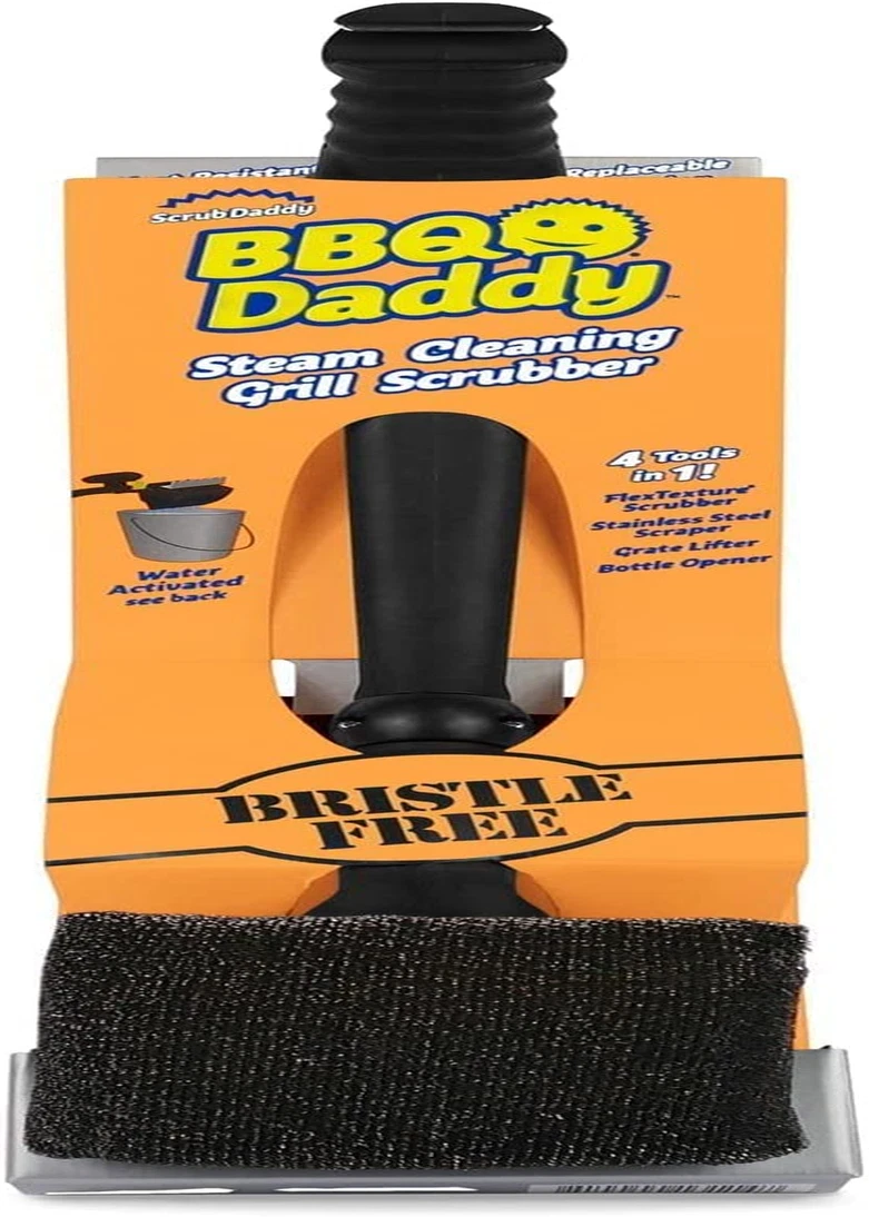 Steam top grill brush