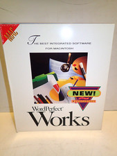 Microsoft Works Ver. 1.2 Apple Mac Macintosh Vintage 3.5  Disks 1992 NOS