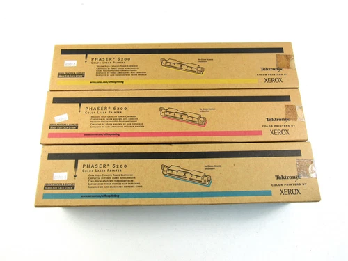 XEROX 016200500 016200600 016200700 CYAN MAGENTA YELLOW TONER  Lot of 3 New