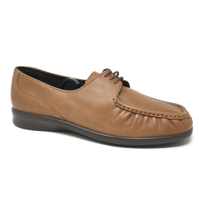 NEW SAS Petra Walking Shoes Oxfords Sneakers Womens Size 9.5 2E Brown Leather