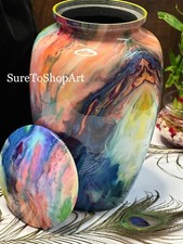 Trupoint Memorials Large Size Decorative Urn - Multicolor