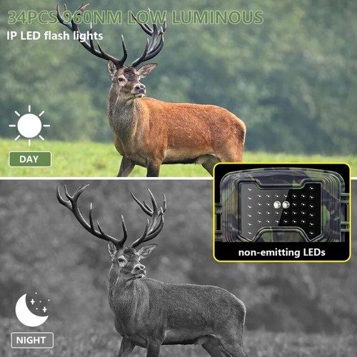 2.7K HunterCam Trail Camera with Night Vision and IP66 Waterproof for Hunting - 第 7/16 張圖片