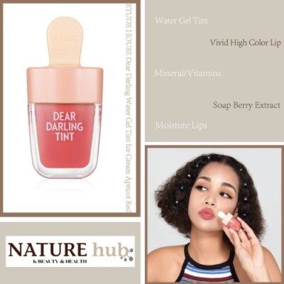 ETUDE HOUSE Dear Darling Water Gel Tint Ice Cream OR205 Apricot Red