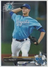 2017 Bowman Chrome Prospects #BCP4 A.J. Puckett - Kansas City Royals