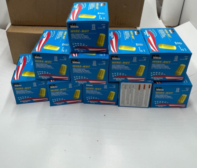 (10 boxes of 100) Ideal Genuine OEM Wire Connector 74B 600 Volt Maximum Yellow