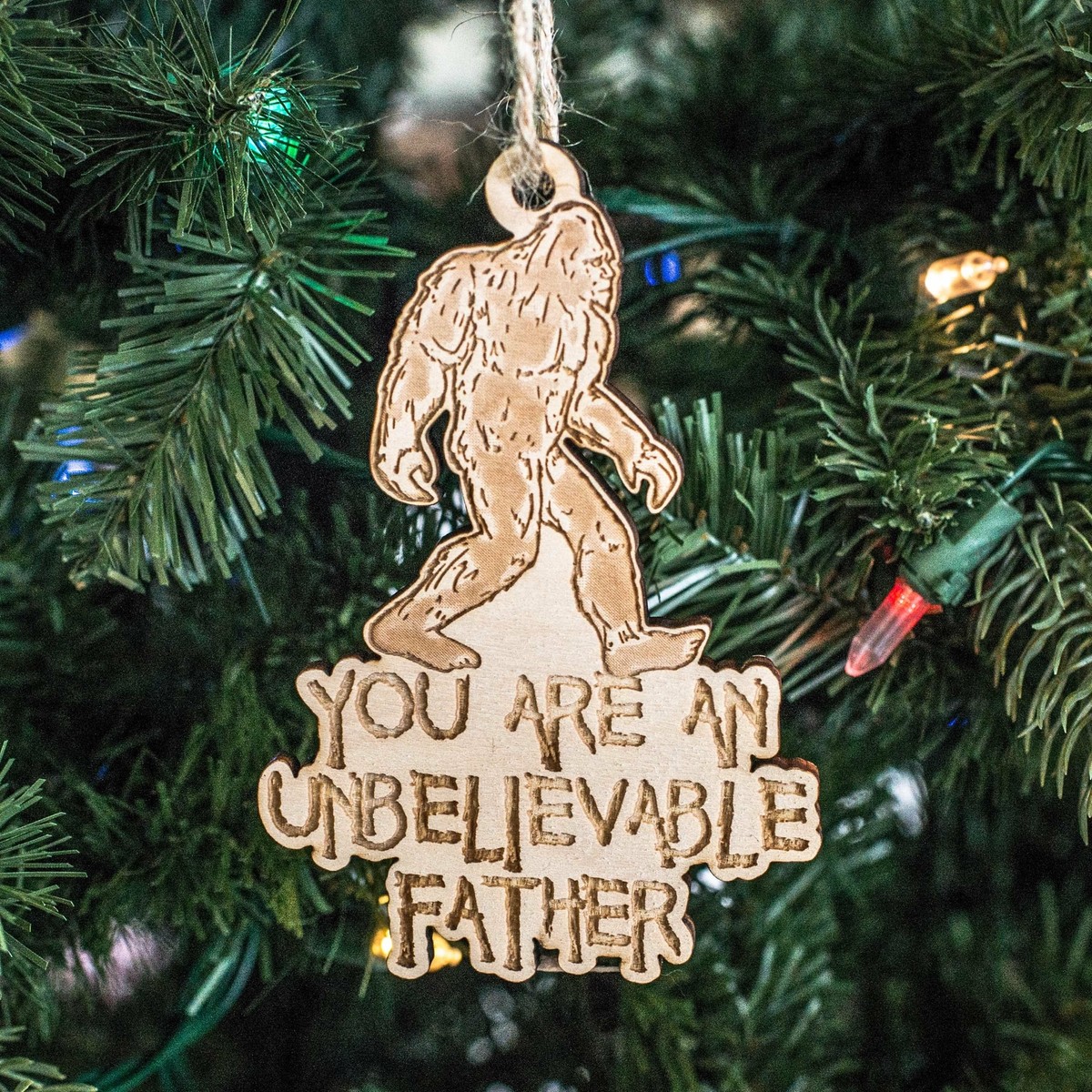 Ornament - You are an Unbelievably Rare Friend - Raw Wood 5x3in Ornament - You are an Unbelievably Rare Friend - Raw Wood 5x3in