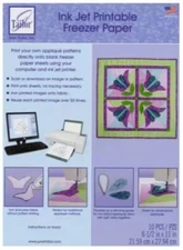 June Tailor 8-1/2-Inch by 11-Inch Ink Jet Printable Freezer Paper, 10-Pack