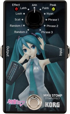 KORG KB10 Hatsune Miku Stomp Vocaloid Guitar Effect Pedal KORG KB10 Hatsune Miku Stomp Vocaloid Guitar Effect Pedal