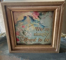 Lavish Home 7.5” Wood Box Sign