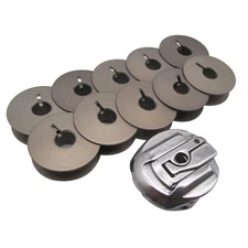 BOBBIN CASE& ALUMINUM BOBBINS FIT FOR Bernina 540,542,544,750,850,950 Refrey 427