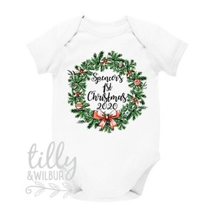 my first christmas baby outfit