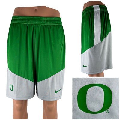 Nike Oregon Ducks Football Flex Short Mens Large Green Gray DJ5125 Pockets NWT