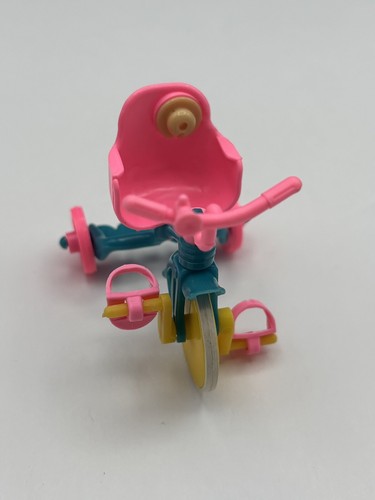 1967 Mattel Liddle Kiddles Trikediddle Tricycle : Both pedals, Wheel, And Cart - Picture 4 of 8