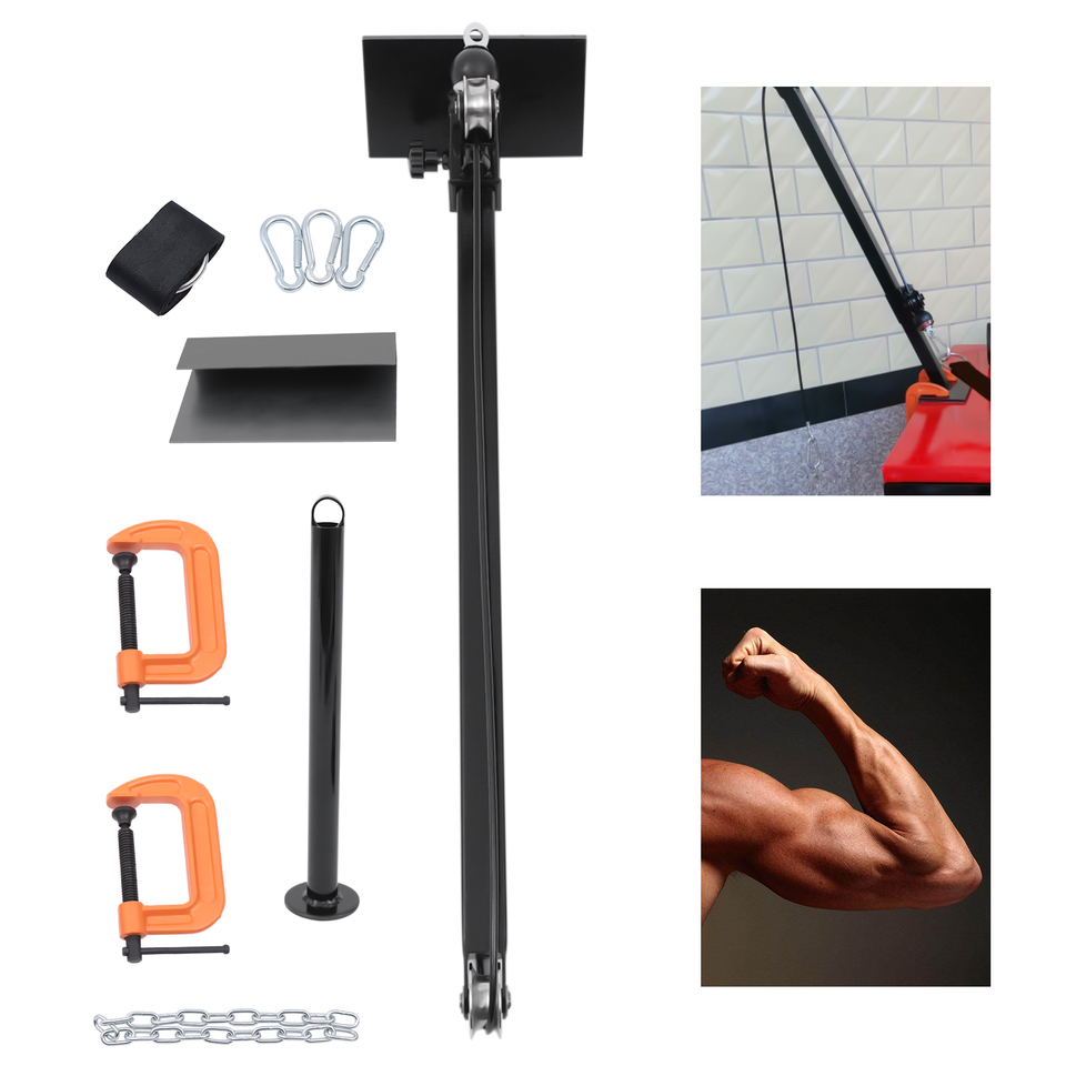 Arm Wrestling Training Table Pulley System Adjustable Gym Cable Forearm