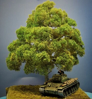 NEUTRINO MODELLBAU UG (HAFTUNGSBESCHRÄNKT) Diorama Zubehör, 1 Modellbaum Buche Sommer, 45 cm hoch