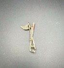 Vintage Golf Themed Gold Tone Pin Brooch Signed GERRY’S Enamel Club Pin Ball — photo 5