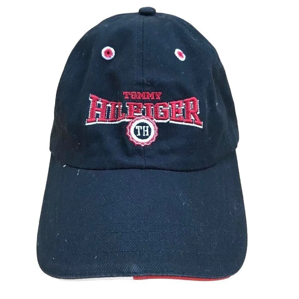 Tommy Hilfiger Baseball Cap 90s Black Spellout Cap Y2k Tommy USA