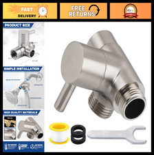 All Metal 2-Way Shower Diverter Valve, Solid Brass Shower Splitter for Handheld