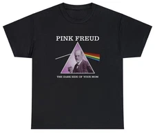 Pink Freud, The Dark Side Of Your Mom T Shirt Funny Parody Band Meme Humor Tee @