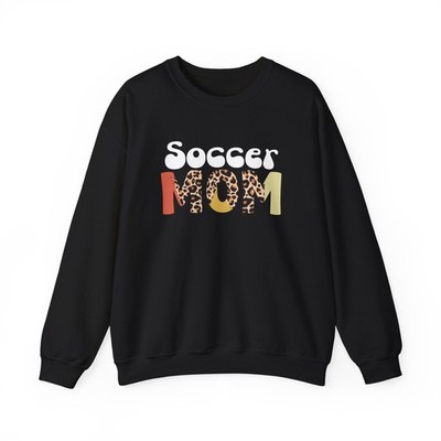 Soccer Sweatshirt, Soccer Mom Tiger Skin Lovers Soccer Women Mom Sweatshirt