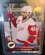 2017-18 Upper Deck Exclusives /100 Henrik Zetterberg #67 