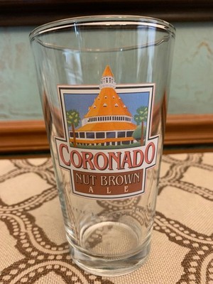Cleveland Rock Bottom Coronado Nut Brown Ale Logo Image Pint Beer Glass