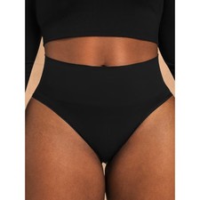 Truekind Everyday Comfort Smoothing Panty Black Small NWT