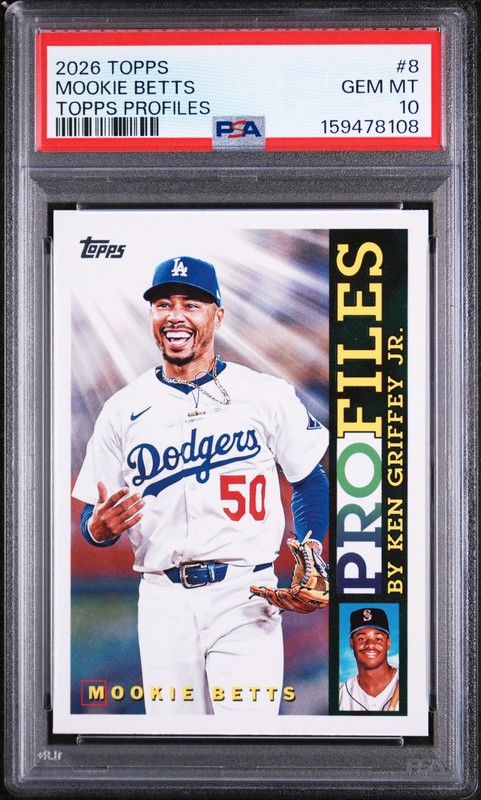 2026 TOPPS TOPPS PROFILES #8 MOOKIE BETTS PSA 10