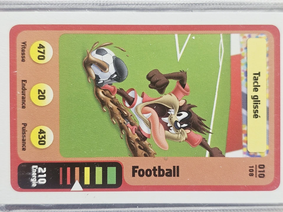 Carte à collectionner Looney Tunes Football Taz numéro 010 108 - Photo 1/1