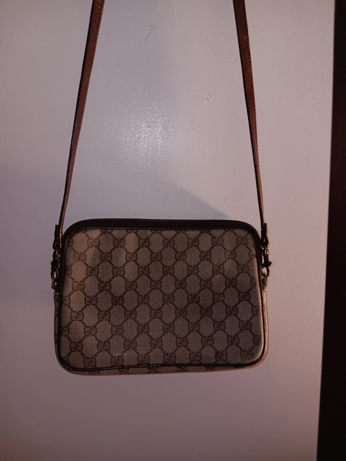 Sac bandoulière vintage Gucci GG Supreme monogramme